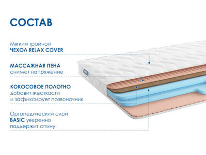 Матрас Димакс Relmas Cocos Roll 9 567